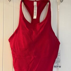 lululemon athletica Hot Pink Ribbed Racerback Tank